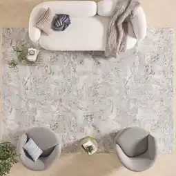 Costco Glitz Grey Space Area Rug in 3 Sizes offer