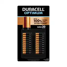 Costco Duracell Optimum AAA Batteries - 20 Pack offer