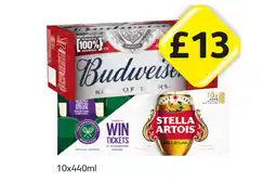 Londis Budweiser, Stella Artois offer