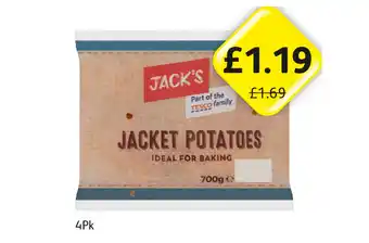 Londis Jack's Jacket Potatoes offer