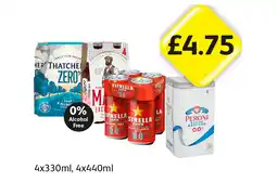 Londis Thatchers Zero, Madri Zero, Estrella 0.0, Peroni 0.0 offer