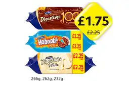 Londis McVities Digestives Milk Chocolate, White, Hobnobs offer