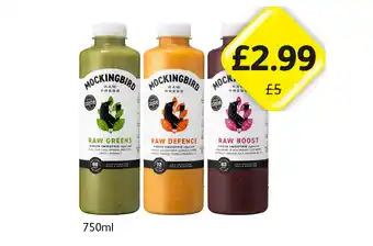 Londis Mockingbird Raw Greens, Defence, Boost offer