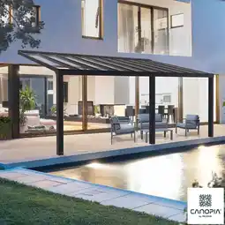 Costco Palram Canopia Stockholm 11ft 2 x 26ft 4 (3.4 x 8.1m) Aluminium Patio Cover offer