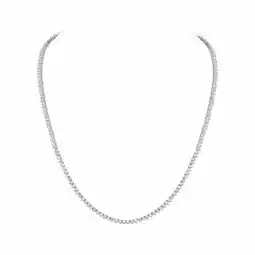 Costco 10.00ctw Round Brilliant Cut Diamond Tennis Necklace, 14ct White Gold offer