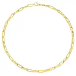 Costco 14ct Yellow Gold Paperclip Necklace offer