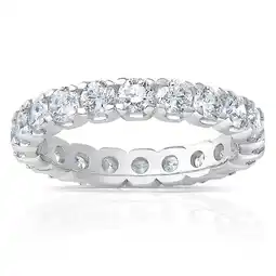 Costco 2.00ctw Round Brilliant Cut Diamond Eternity Ring, Platinum in 6 Sizes offer