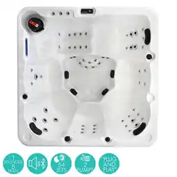 Costco Blue Whale Spa Olive Bay 54-Jet 6 Person Hot Tub - Delivered and Installed offer