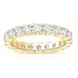 Costco 2.00ctw Round Brilliant Cut Diamond Eternity Ring, 18ct Yellow Gold in 6 Sizes offer