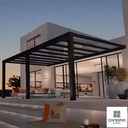 Costco Palram Canopia Stockholm 11ft 2 x 19ft 3 (3.4 x 5.9m) Aluminium Patio Cover offer