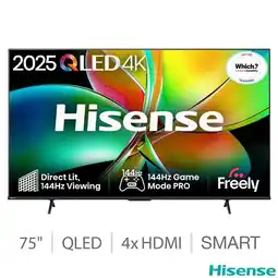 Costco Hisense 75E78QTUK PRO 75 Inch QLED HD Smart TV offer