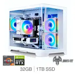 Costco AWD-IT Arc White, AMD Ryzen 5, 32GB RAM, 1TB SSD, NVIDIA GeForce RTX 5060 Ti, Gaming Desktop PC offer