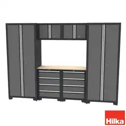 Costco Hilka 24 Gauge Steel 7 Piece Modular Storage Cabinet Set offer