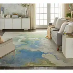 Costco Prismatic Blue Seafoam Rug, in 4 Sizes offer