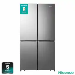 Costco Hisense RQ758N4SASE, Pureflat Multi Door Fridge Freezer, E Rated in Silver offer
