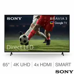 Costco Sony Bravia 3 K65S38BP 65 inch 4K Ultras HD Smart TV offer