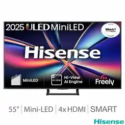 Costco Hisense 55E8QTUK 55 Inch Mini LED HD Smart TV offer