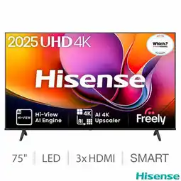 Costco Hisense 75A6QTUK 75 Inch 4K Ultra HD Smart TV offer
