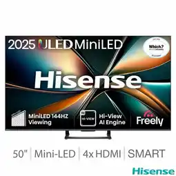Costco Hisense 50U7QTUK 50 Inch Mini LED HD Smart TV offer