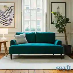 Costco Swyft Model 05 Green Velvet 2 Seater Sofa offer