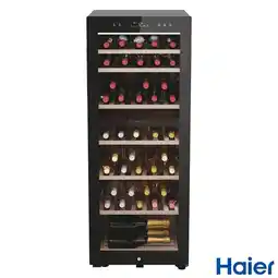 Costco Haier HWS77GDAU1 77 Bottle Dual Zone Wine Cooler, G Rating in Black offer