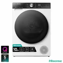 Costco Hisense DH5S102BW, 10kg Heat Pump Tumble Dryer A+++ Rating in White offer