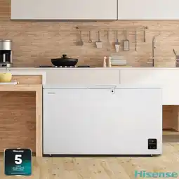 Costco Hisense FC571D4AWLYE, 372L High Capacity Chest Freezer, E Rated in White offer