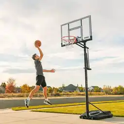Costco Lifetime 52 Inch (132cm) Power Lift XI Portable Basketball Hoop System offer