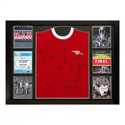 Costco Arsenal 1971 Double Winners Signed Framed Football Shirt offer