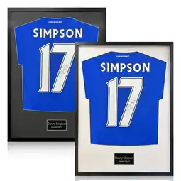 Costco Danny Simpson Signed Framed Leicester City Football Shirt in 2 Options: White or Black Mount offer