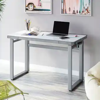 Costco Tresanti Aurora Power Adjustable Height Desk with LED Lights offer