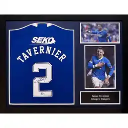 Costco James Tavernier Signed Framed Rangers Football Shirt offer