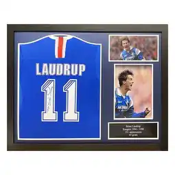 Costco Brian Laudrup Signed Framed Rangers Football Shirt offer