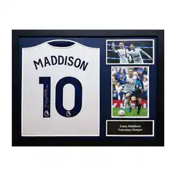 Costco James Maddison Signed Framed Tottenham Football Shirt offer