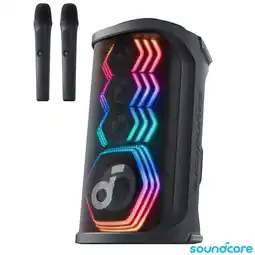 Costco Soundcore Rave 3S AI Party Speaker with 2 Wireless Microphones offer