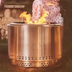 Costco HerQs Chief 68cm Wood Burning Stainless Steel Fire Pit Bundle offer