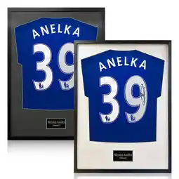 Costco Nicolas Anelka Signed Framed Chelsea Football Shirt in 2 Options: White or Black Mount offer