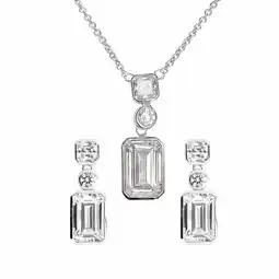 Costco Diamonfire Sterling Silver Cubic Zirconia Pendant and Earrings Set offer