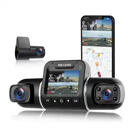 Costco Rexing V2 Pro AI Dash Cam with 3 Channel Recording Front/Cabin/Rear offer