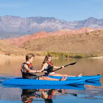 Costco Lifetime Hydros 8ft 5 (256 cm) 1 Person Sit On Kayak With Paddle offer