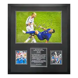 Costco Marco Materazzi Signed Framed 2006 Italy World Cup Photograph offer