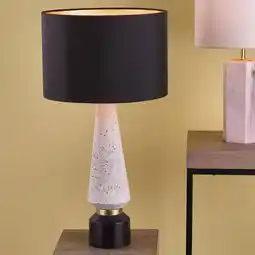 Costco Onora Terrazzo Table Lamp with Black Faux Silk Shade offer