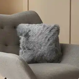 Costco Bowron Double Sided Sheepskin Cushion, 35 x 35cm in 6 Colours offer