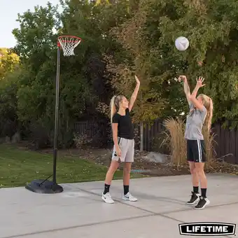 Costco Lifetime 10ft (3.05 m) Height Adjustable Portable Netball Goal offer