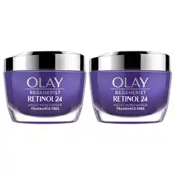Costco Olay Regenerist Retinol 24 Night Moisturiser Cream, 2 x 50ml offer
