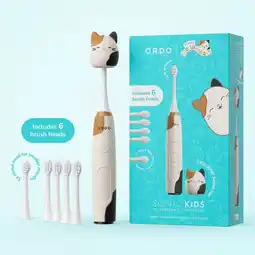 Costco Ordo Squishmallows Cam The Cat Rechargeable Kids Toothbrush & 6 Brush Heads offer