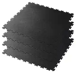 Costco Klikflor X500 5mm Garage Floor Tiles 4 Pack (497 x 497 x 5mm) 0.98m² per pack in Black or Graphite offer