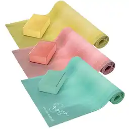 Costco Davina McCall Yoga Mat & Block Set in 3 Colours offer