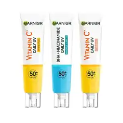 Costco Garnier Daily UV Fluid, SPF 50+, Vitamin C Sheer Glow, Invisible & BHA+ Niacinamide offer