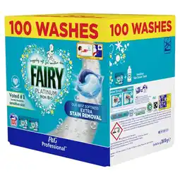 Costco Fairy Non Bio Platinum Pods with Extra Stain Removal, 100 Wash offer